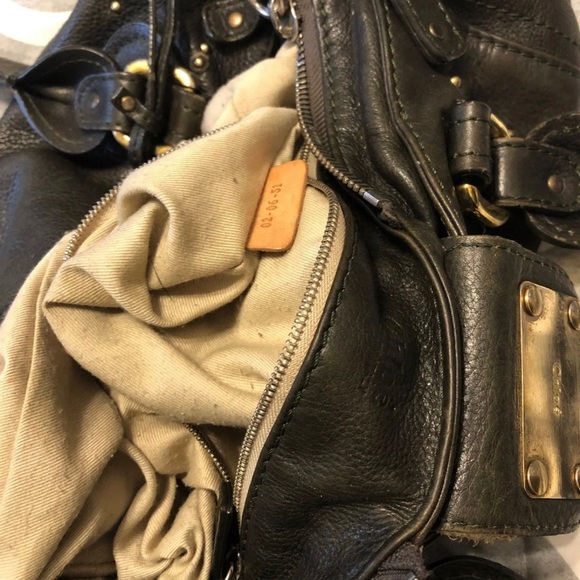 Authentic Black Chloe Leather Handbag - Picture 9 of 12